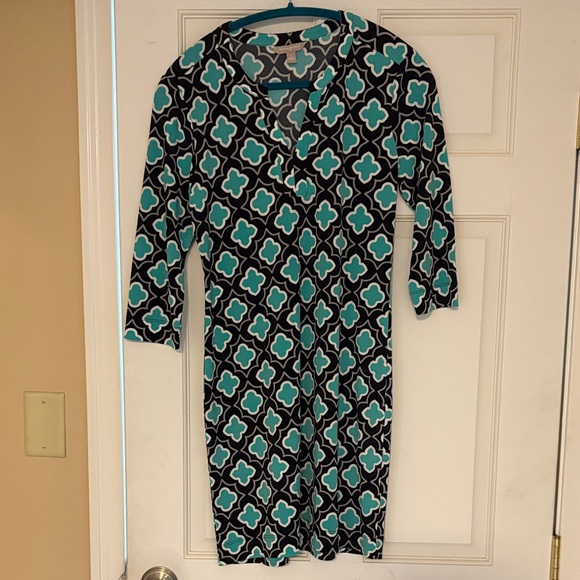 Banana Republic Dresses & Skirts - Banana Republic Teal and Black Patterned Dress